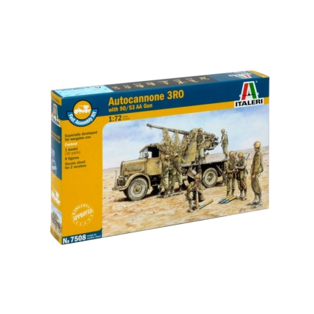 Italeri 7508 - Autocann. 3RO z działkiem przeciwlotniczym 90/53