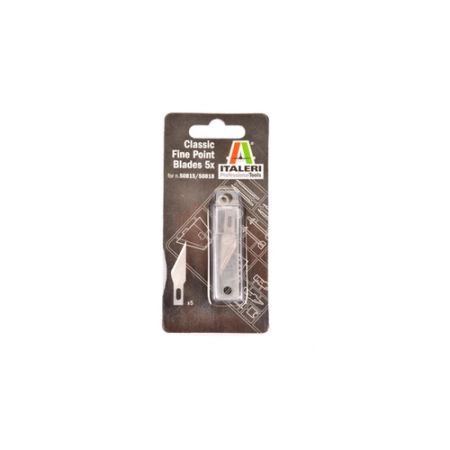 Italeri 50824 - 5 klasycznych ostrzy z cienką końcówką (nóż 50818)