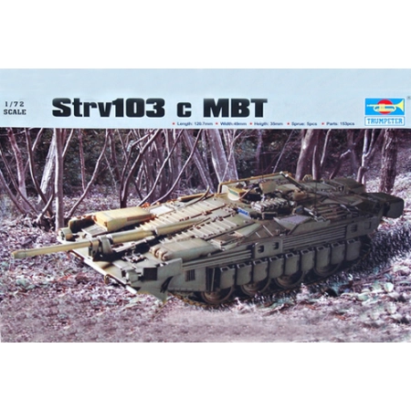 TRUMPETER 07220 - Szwedzki czołg Strv 103C - 1:72