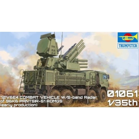 TRUMPETER 01061 - Wyrzutnia rakiet 96K6 Pantsir-S1 ADMGS z radarem SOC-S - 1:35
