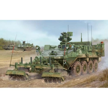 TRUMPETER 01574 - M1132 Stryker z trałem przeciwminowym SOB - 1:35