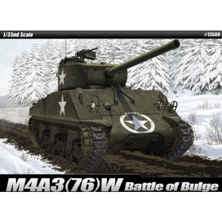 Academy 13500 - M4A3 (76)W US Army Battle of Bulge 1:35