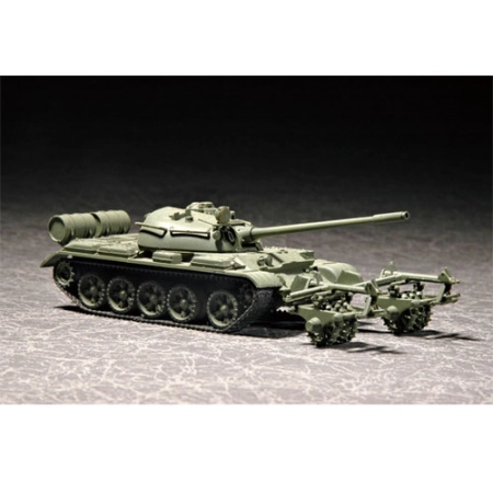 TRUMPETER 07283 - T-55 with KMT-5 - 1:72