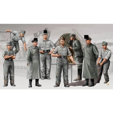TRUMPETER 00409 - Figurki - Nemieccy artylerzyści, załoga Morser Karl-Gerät - 1:35