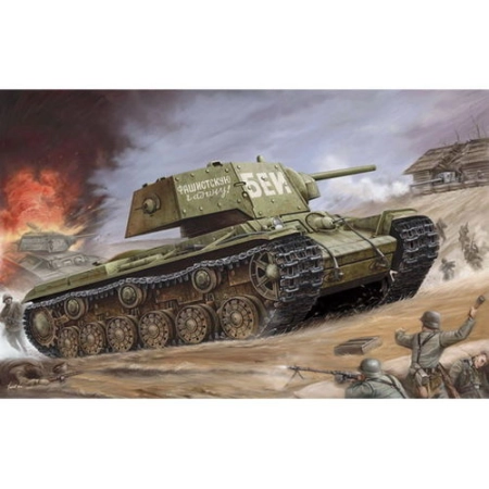 TRUMPETER 00357 - Czołg KV-1 z ekranami pancernymi - 1:35