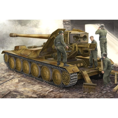 TRUMPETER 05523 - 12.8cm PAK 44 Waffentrager Krupp 1 - 1:35