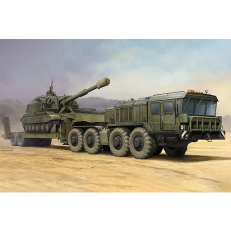 TRUMPETER 01039 - Rosyjski transporter KZKT-7428 z przyczepą KZKT-9101 - 1:35