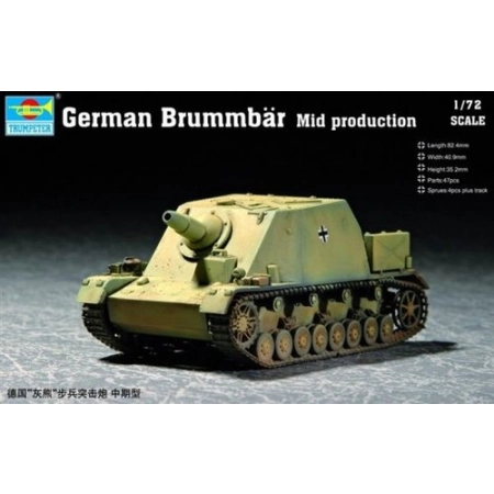 TRUMPETER 07211 - Sturmpanzer IV Brummbär (mid. prod) - 1:72
