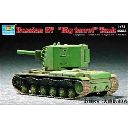 TRUMPETER 07236 - Ciężki czołg KW-2 (duża wieża) - 1:72