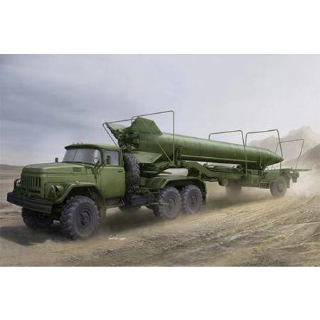 TRUMPETER 01081 - ZIL-131Vtow 2T3M1 Trailer w/8K14 missile - 1:35