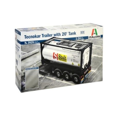 Italeri 3929 - Tecnokar Trailer with 20’ Tank