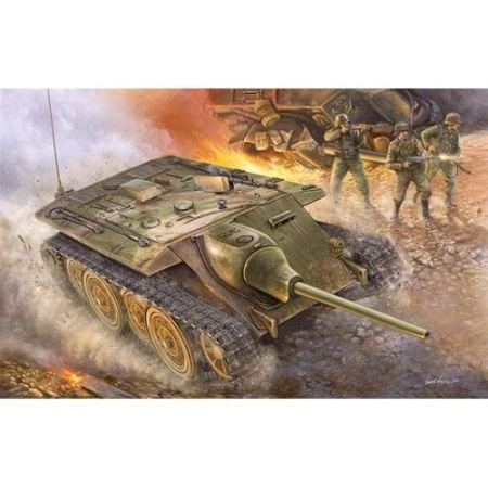 TRUMPETER 00385 - Czołg Entwicklungsserie E-10 Hetzer - 1:35