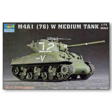TRUMPETER 07222 - M4A1 76mm(W)Tank - 1:72