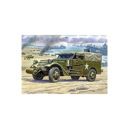 Zvezda 3581 - Pojazd Scout car M3 z plandeką