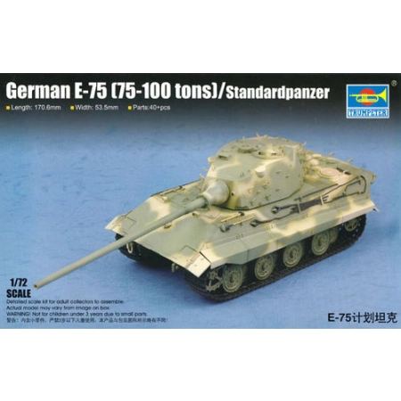 TRUMPETER 07125 - German E-75 (75-100 tons) / Standardpanzer - 1:72