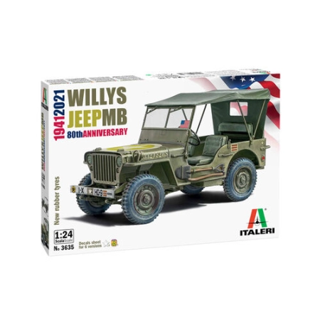 Italeri 3635 - Jeep Willys MB 80th ann.