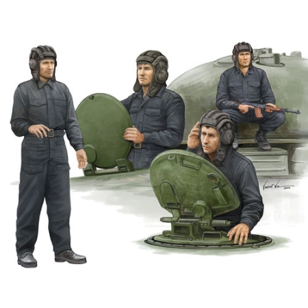 TRUMPETER 00435 - Figurki - Soviet tank crew - 1:35