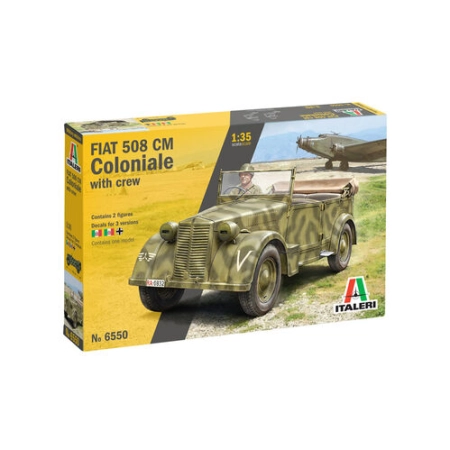 Italeri 6550 - FIAT 508 CM Coloniale z załogą