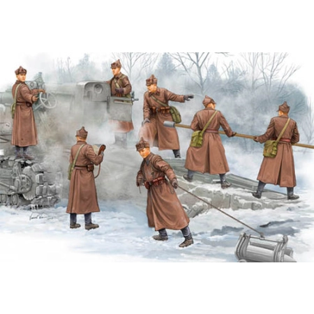 TRUMPETER 00427 - Figurki - Sowiecka obsługa haubicy B4 - 1:35