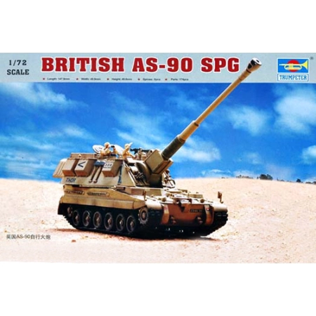 TRUMPETER 07221 - AS-90 Self-Propelled Howitzer - 1:72