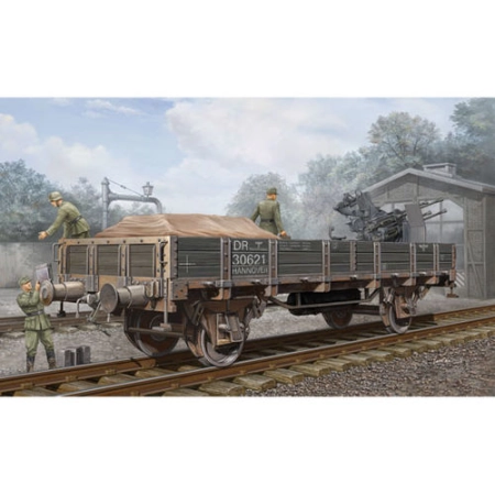 TRUMPETER 01518 - Wagon platforma DR - 1:35