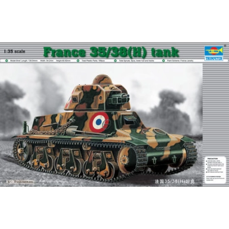 TRUMPETER 00351 - Francuski czołg Hotchkiss H-35/38 z działem SA 18 37 mm 1:35