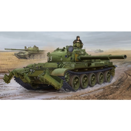 TRUMPETER 01550 - Czołg T-62 Mod.1975 - KMT-6 Mine Plow - 1:35