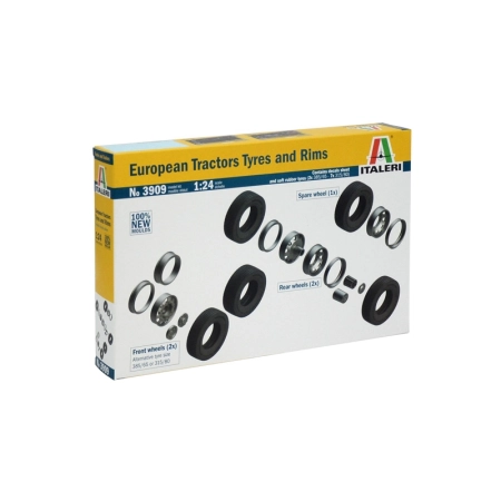 Italeri 3909 - Opony i felgi do ciągników europejskich