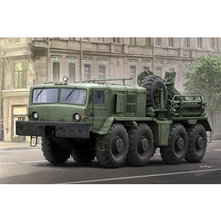 TRUMPETER 01079 - Ciągnik ewakuacyjny KET-T na ciężarówce MAZ-537 - 1:35