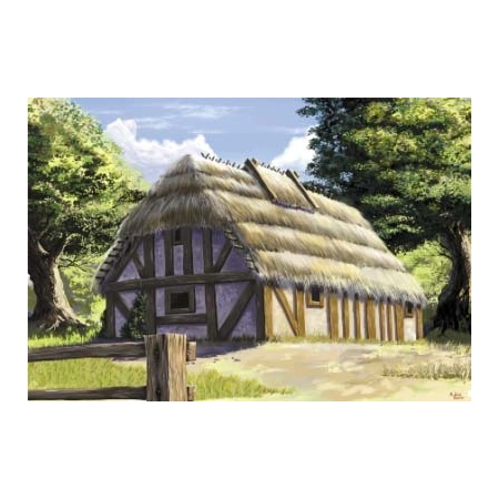 Zvezda 8532 - Europejska wiejska chata kryta strzechą