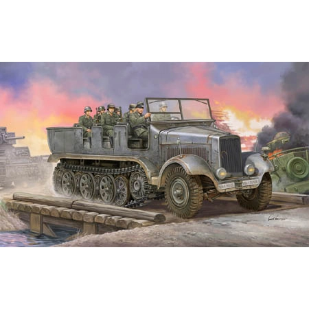 TRUMPETER 05531 - German Sd.Kfz.6  Halbkettenzugmaschine Artillerieausfuhrung - 1:35