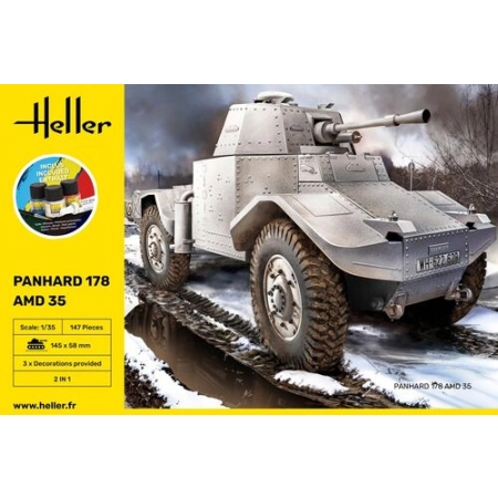 Heller 35325 - Starter Set - Panhard 178 AMD 35 - 1:35