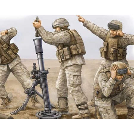 TRUMPETER 00423 - Figurki - Modern US Marine M252 Team - 1:35