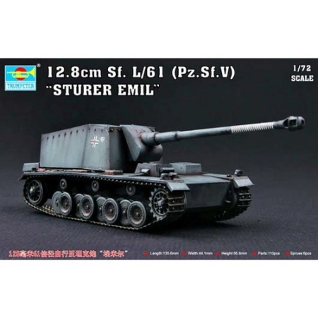 TRUMPETER 07210 - Panzerselbstfahrlafette V 12.8 cm L/61 Sturer Emil - 1:72