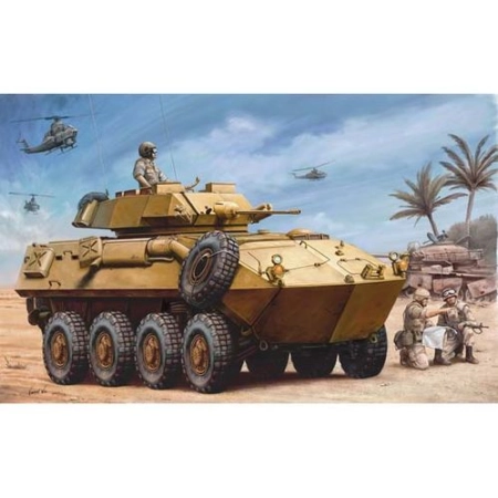 TRUMPETER 00349 - Transporter opancerzony USMC LAV25 Piranha - 1:35