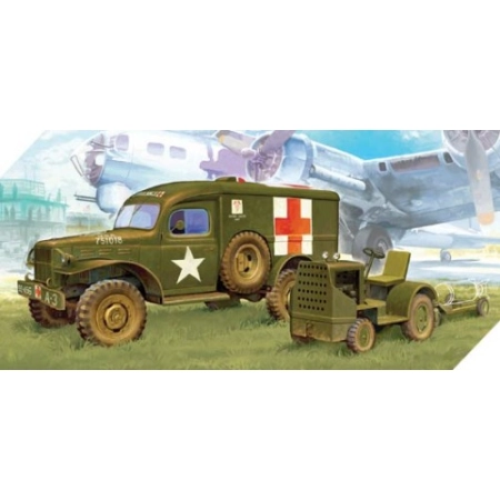 Academy 13403 - U.S. Ambulance and tow tractor 1:72.