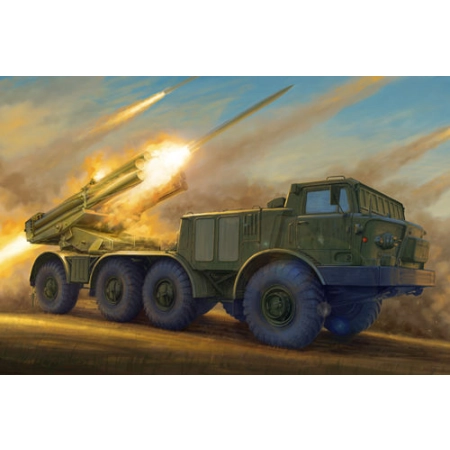 TRUMPETER 01026 - Russian 9P140 TEL of 9K57 Uragan Multiple Launch Rocket System - 1:35
