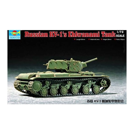 TRUMPETER 07230 - KV-1 s Ekhranami Tank - 1:72