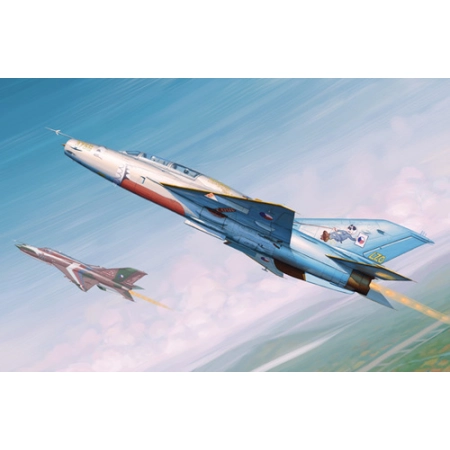 TRUMPETER 02865 - Mig-21 UM Fighter (polskie malowanie) - 1:48