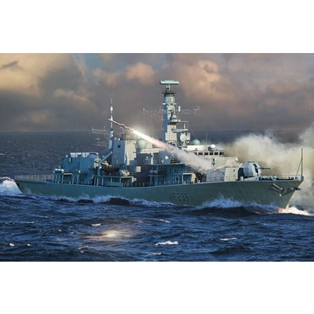 TRUMPETER 06722 - HMS Monmouth (F235) fregata Typ 23 - 1:700