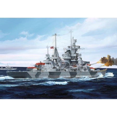 TRUMPETER 05776 - Krążownik Admiral Hipper 1941 - 1:700