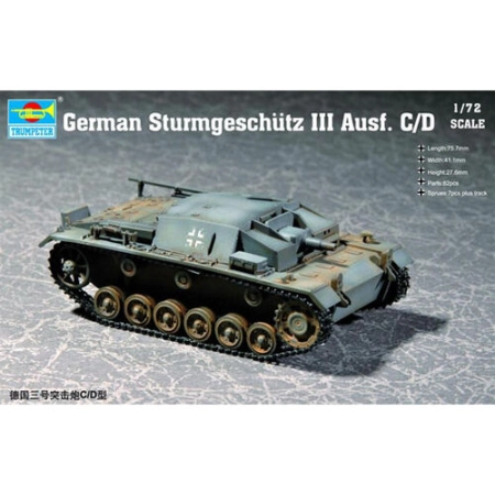 TRUMPETER 07257 - German Sturmgeschutz III Ausf. C/D - 1:72