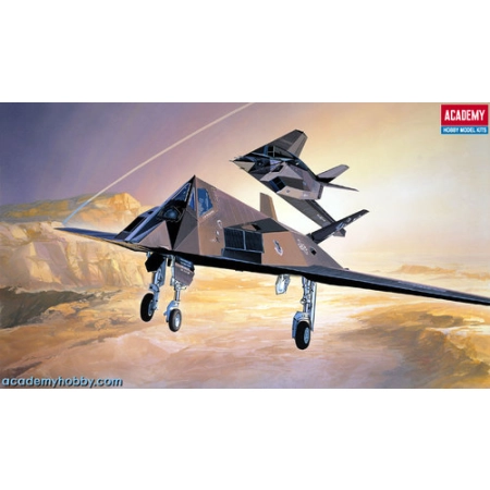 Academy 12475 - F-117A Stealth bomber.
