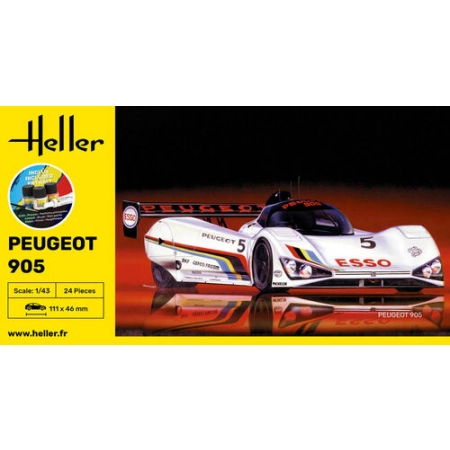 Heller 56110 - Starter Set - Peugeot 905 - 1:43