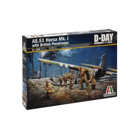Italeri 1356 - AS.51 Horsa Mk.I/II i brytyjski spadochroniarz.