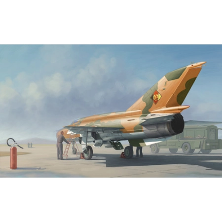 TRUMPETER 02863 - Mig-21 MF Fighter (polskie malowanie) - 1:48