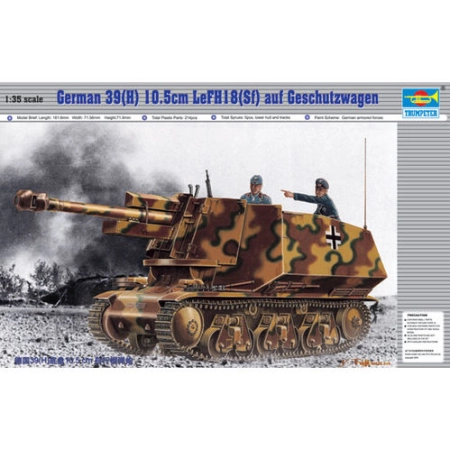TRUMPETER 00353 - Haubica 10.5cm LeFH 18 (Sf) na podwoziu Hotchkiss - 1:35