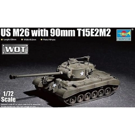 TRUMPETER 07170 - Czołg US M26 Pershing 90mm T15E2M2 - 1:72