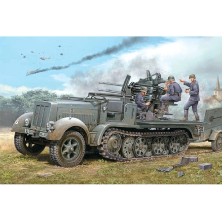 TRUMPETER 01523 - Działko 2 cm Flak 38 na podwoziu Sd.Kfz.7/1 (early) - 1:35