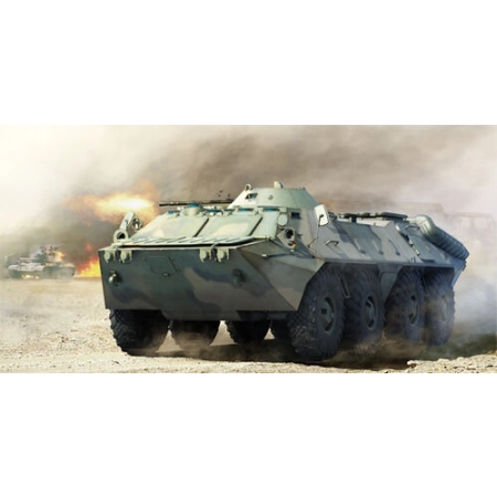 TRUMPETER 01591 - Transporter opancerzony BTR-80 APC późna wersja - 1:35